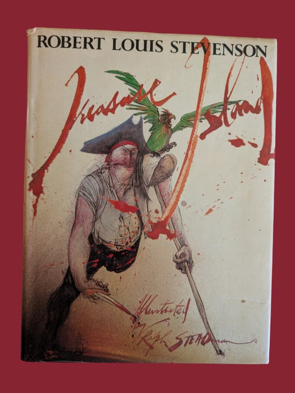 Vintage 1985 Treasure Island Hardcover 1st Edition Illustrated by Ralph Steadman